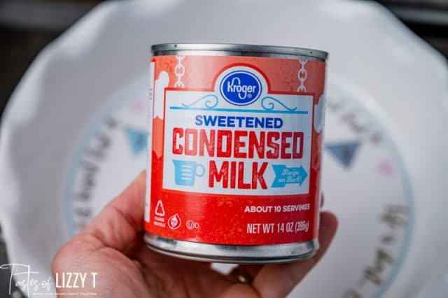 a can of sweetened condensed milk