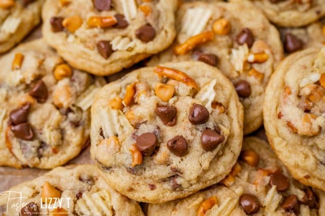 kitchen sink cookies with pretzels