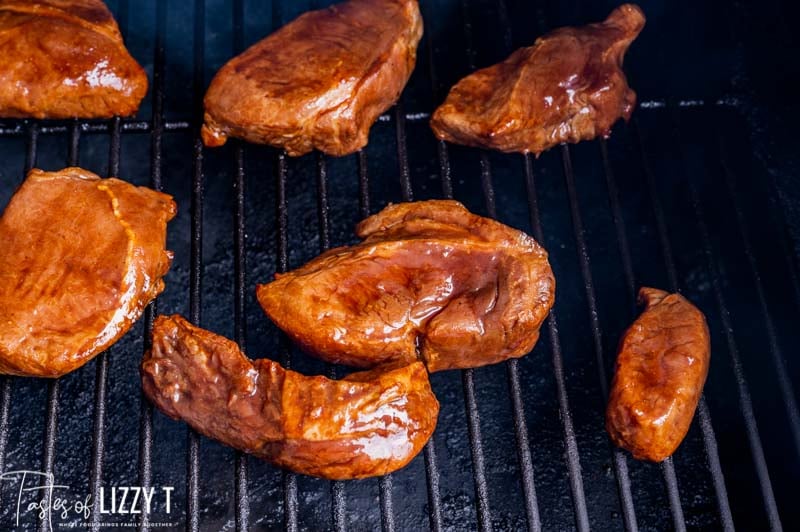 pork ribs on a grill