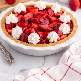 a whole strawberry jello pie