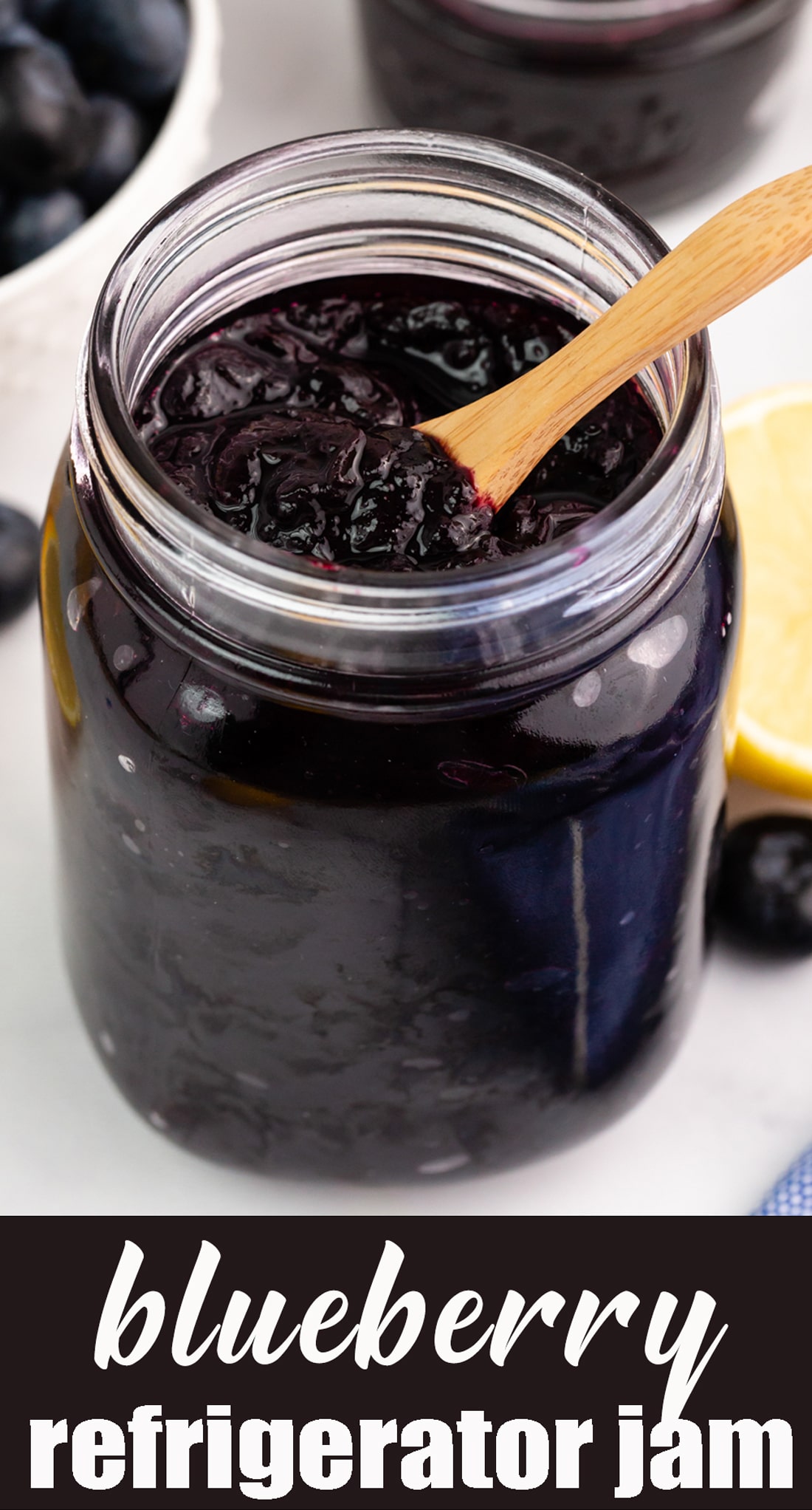 Blueberry Lemon Refrigerator Jam Tastes of Lizzy T