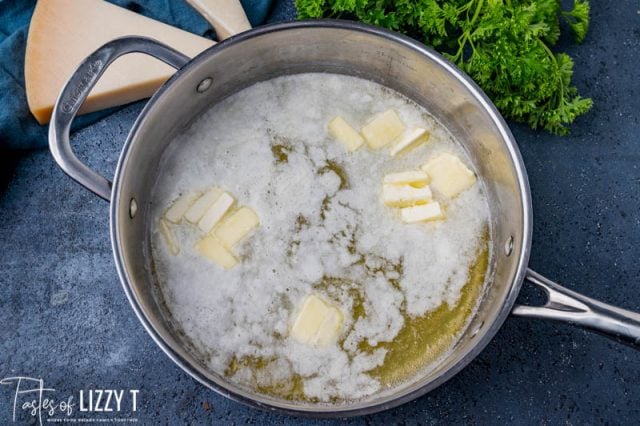 butter in a saucepan