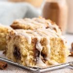 glazed cake with cinnamon on a table