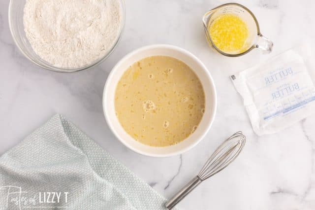 cake batter in a bowl