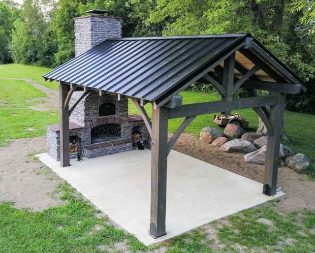 UDPATIO Outdoor Pizza Oveb Hearth Wood-fired Outdoor Pizza Oven in