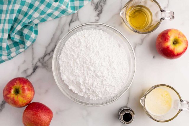 powdered sugar in a bowl