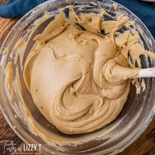 bundt cake batter in a bowl