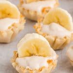 bite size banana cheesecakes