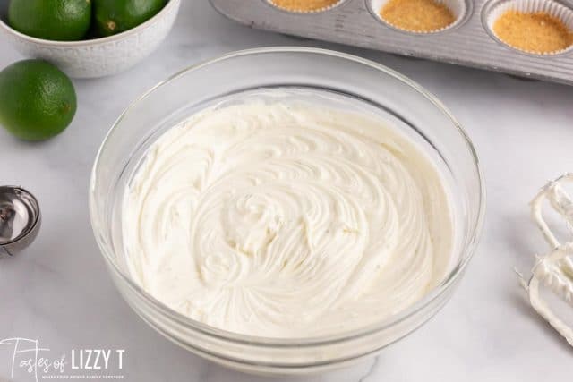 cream cheese filling for mini cheesecakes