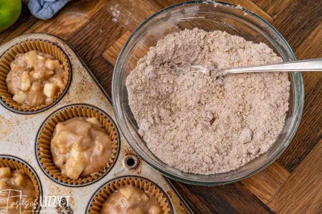 brown sugar cinnamon and butter in a bowl