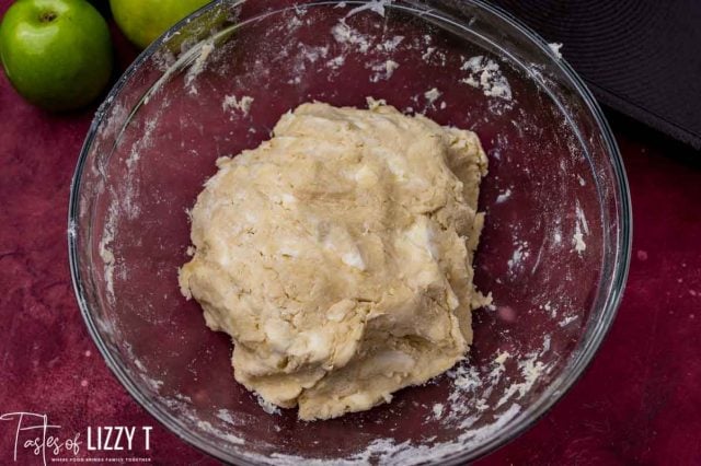 pie dough in a bowl