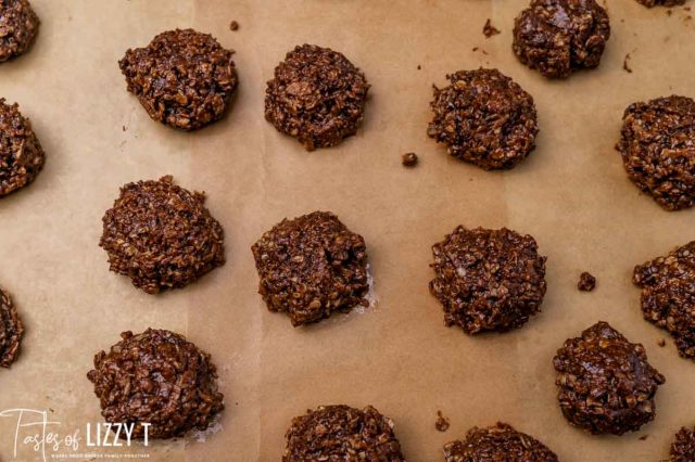 no bake cookies on parchment paper