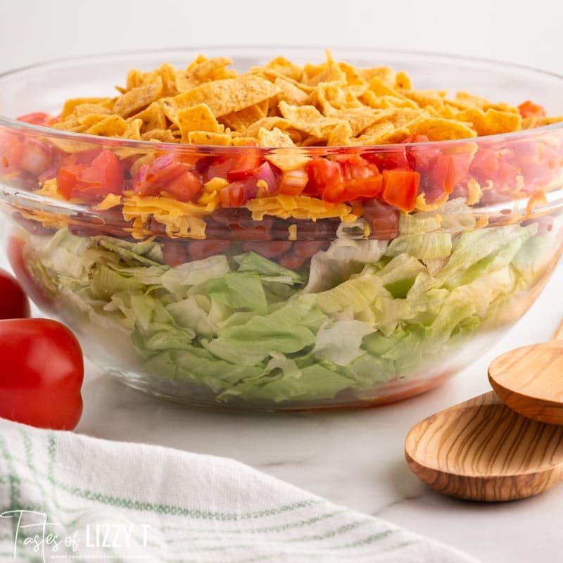 Frito Taco Salad Recipe No Meat | Tastes of Lizzy T