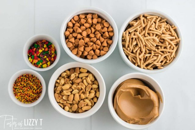 ingredients for chow mein cookies on a table