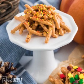 haystack cookie sitting on a plate