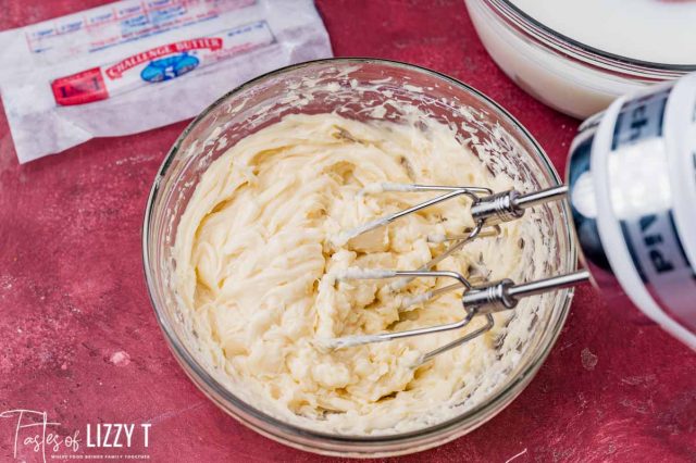 whipped honey butter in a bowl