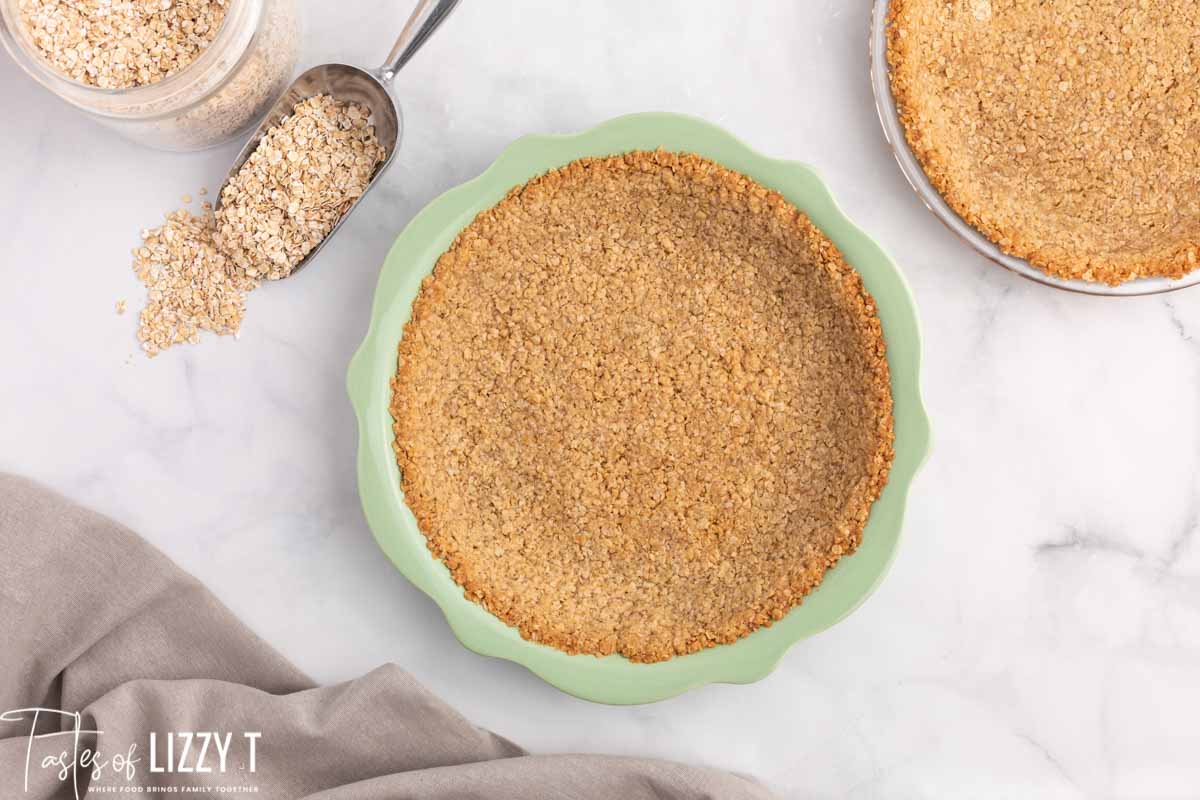 Oatmeal Pie Crust {Easy Recipe for Cream Pies} Tastes of Lizzy T