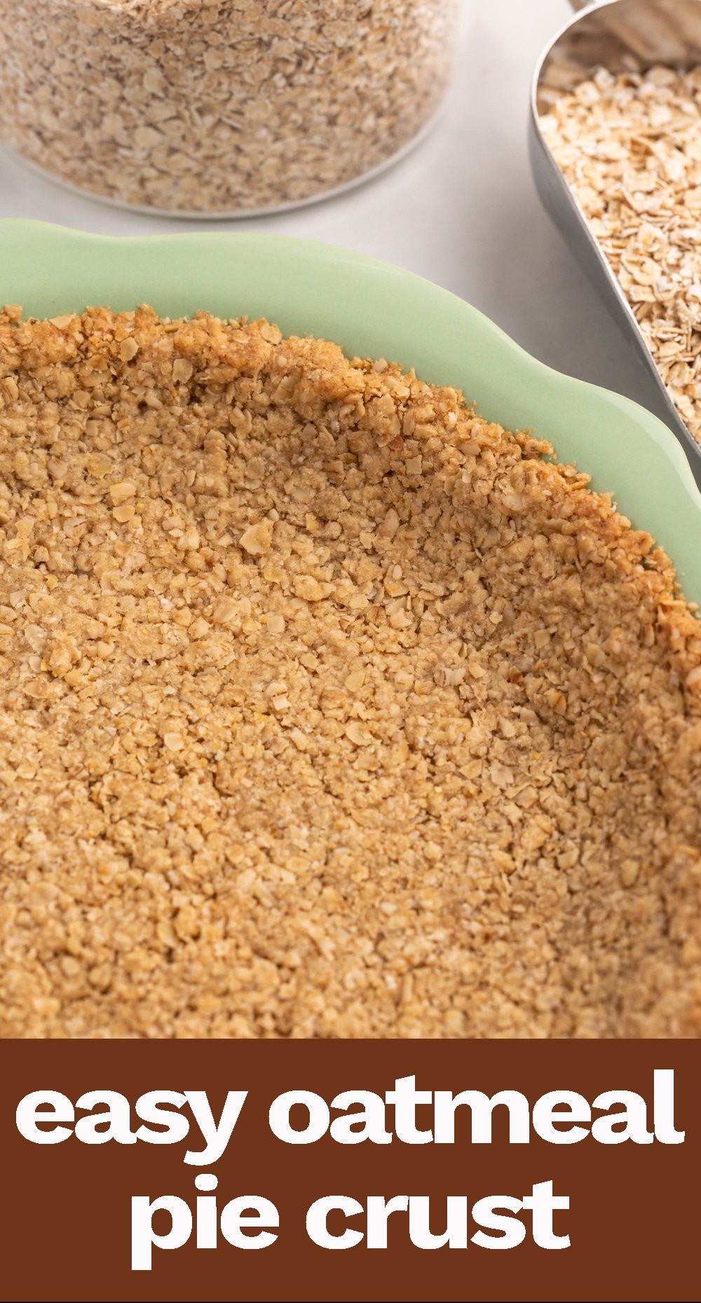 Oatmeal Pie Crust {Easy Recipe for Cream Pies} Tastes of Lizzy T