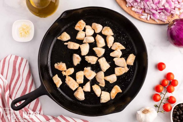 pan fried chicken in a skillet