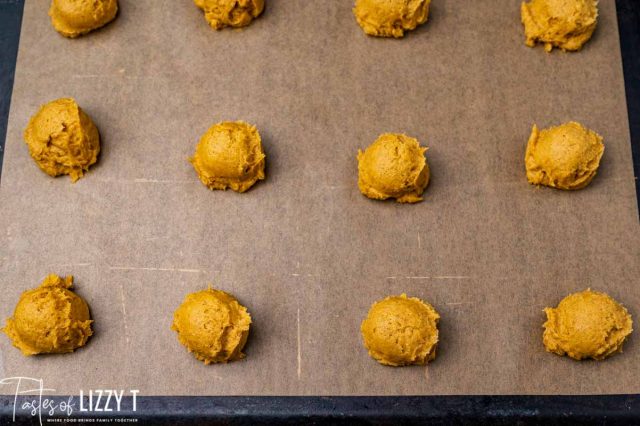 unbaked pumpkin cookies