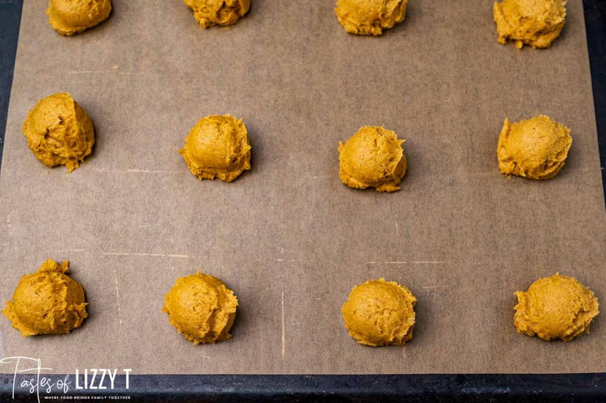 unbaked pumpkin cookies