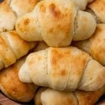 butterhorn dinner rolls in a bowl