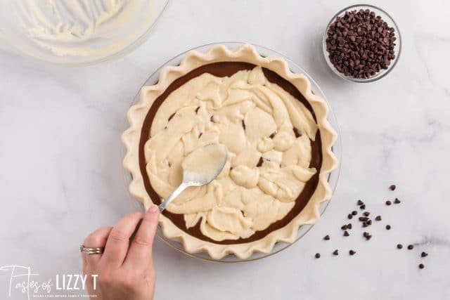 unbaked cake pie