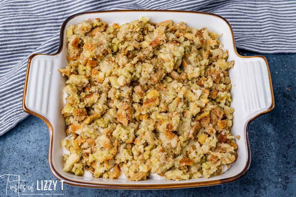 Creamy Chicken Stuffing Casserole Recipe Tastes of Lizzy T