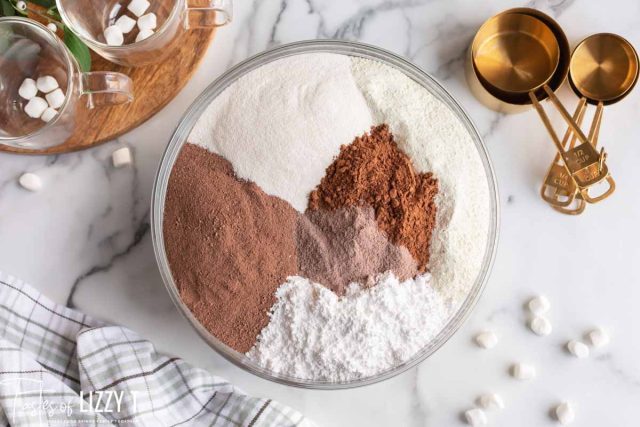 unmixed hot cocoa mix