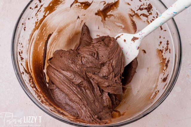 brownie batter in a bowl