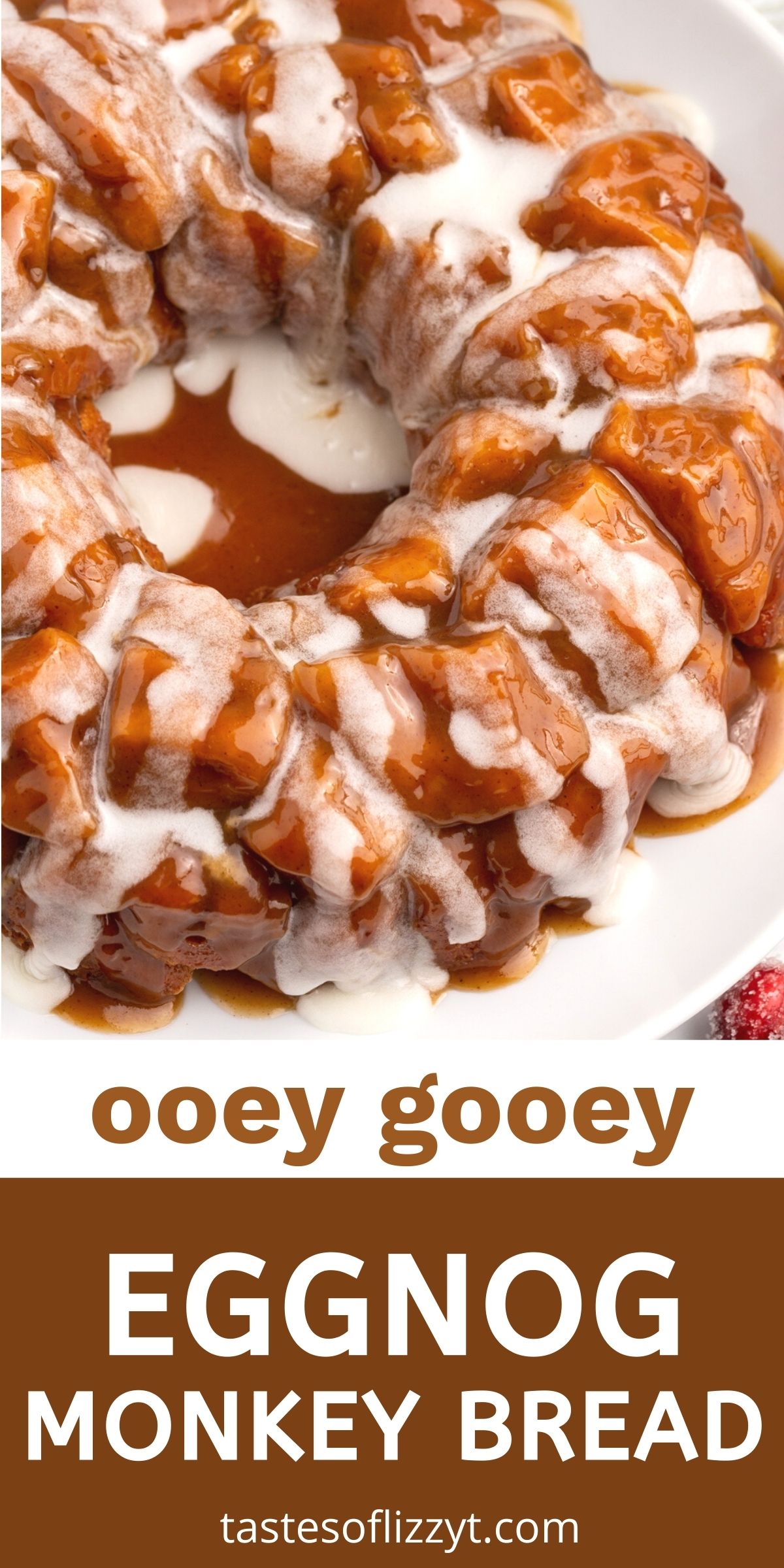 Eggnog Monkey Bread Recipe {Easy Brunch or Dessert Recipe}