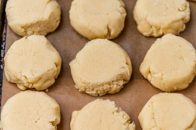 unbaked sugar cookies