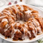 monkey bread on a white plate