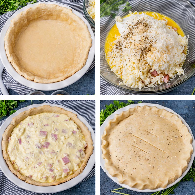 collage on how to make italian easter pie