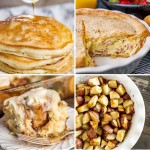 collage of how to make easter brunch ideas