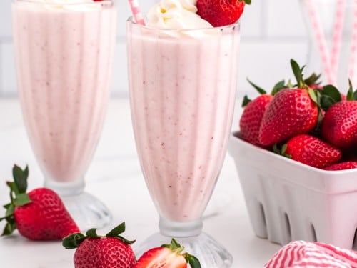 close up shot of strawberry milkshake with whipped cream In a plastic cup  #Ad , #AFFILIATE, #strawberry#mi…