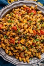 Taco Pasta Salad {With 3 Ingredient Sauce} | Tastes of Lizzy T