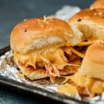 baked hawaiian roll sliders with chicken and cheese
