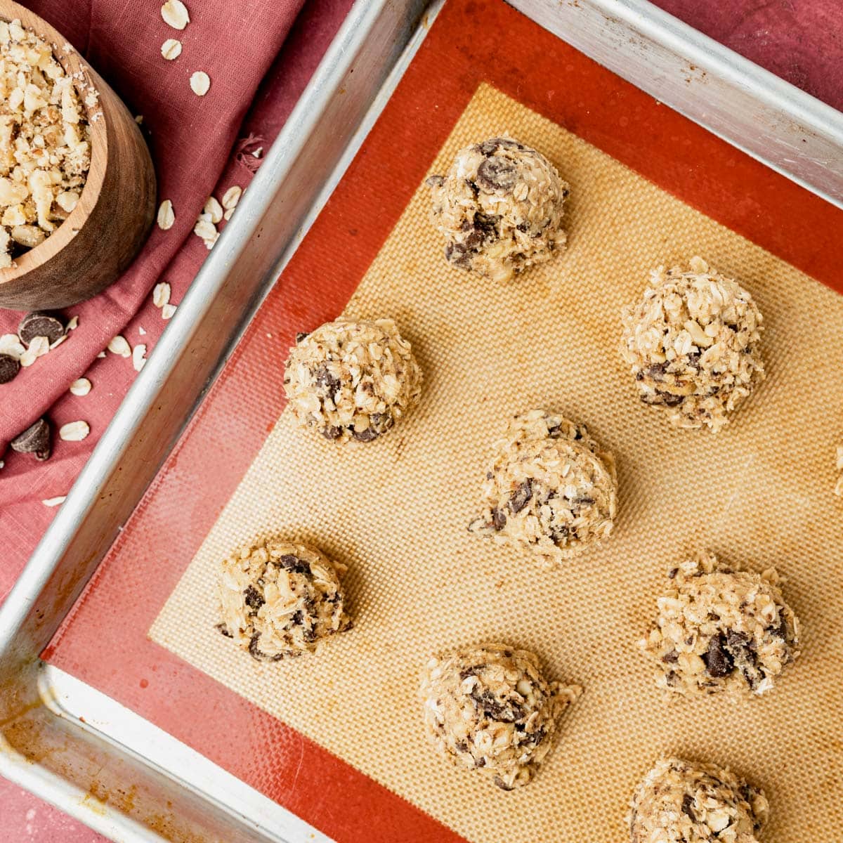 unbaked oatmeal chocolate chip cookies