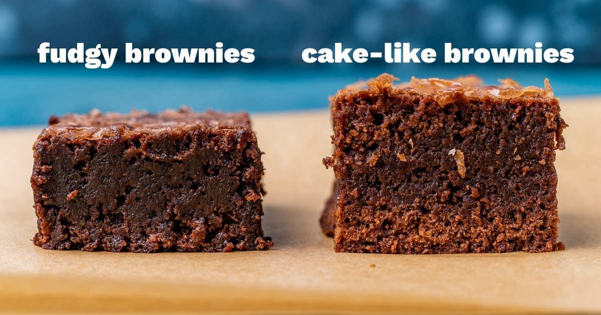 fudgy brownie vs cake like brownies
