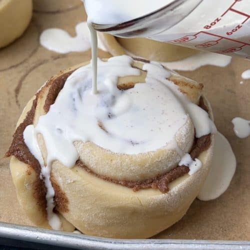 Huge Cinnamon Rolls with Heavy Cream Tastes of Lizzy T
