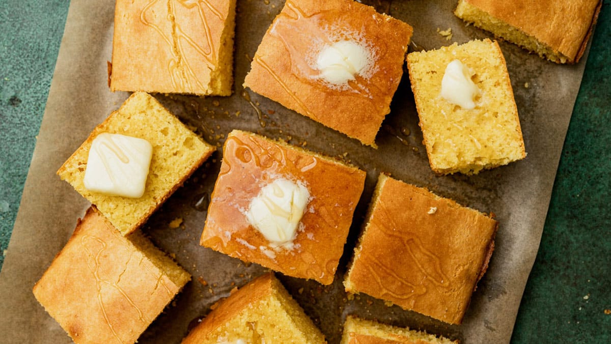 Sour Cream Cornbread [www.tastesoflizzyt.com]