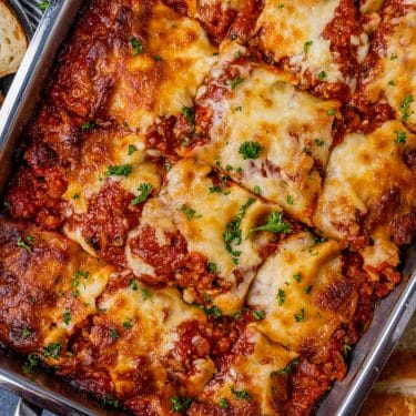 Classic Homemade Lasagna Recipe | Tastes of Lizzy T