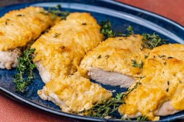 Mayo Chicken With Parmesan Cheese Tastes Of Lizzy T Mayo Chicken 19 375x249