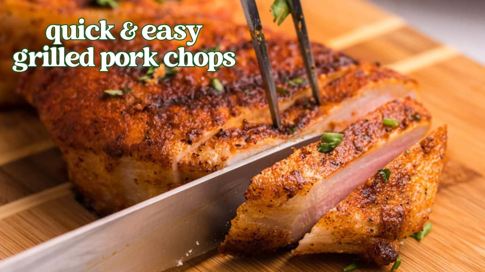 Grilled Pork Chops Recipe | Tastes of Lizzy T