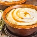 bowl of cornmeal mush on a table