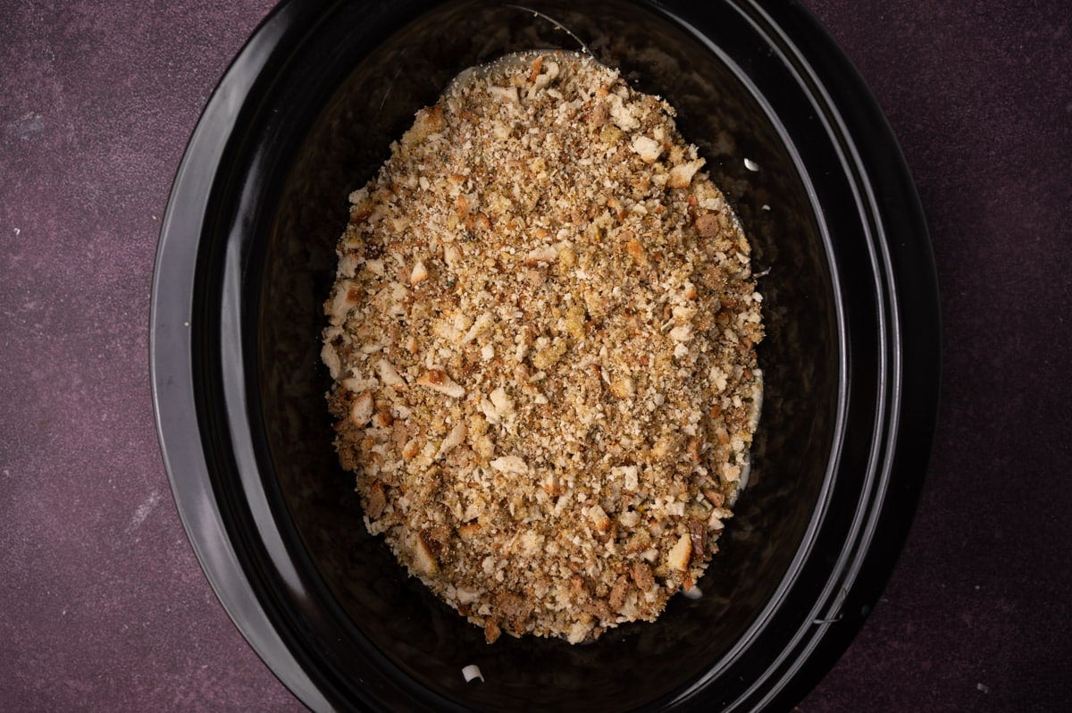 uncooked slow cooker chicken and stuffing