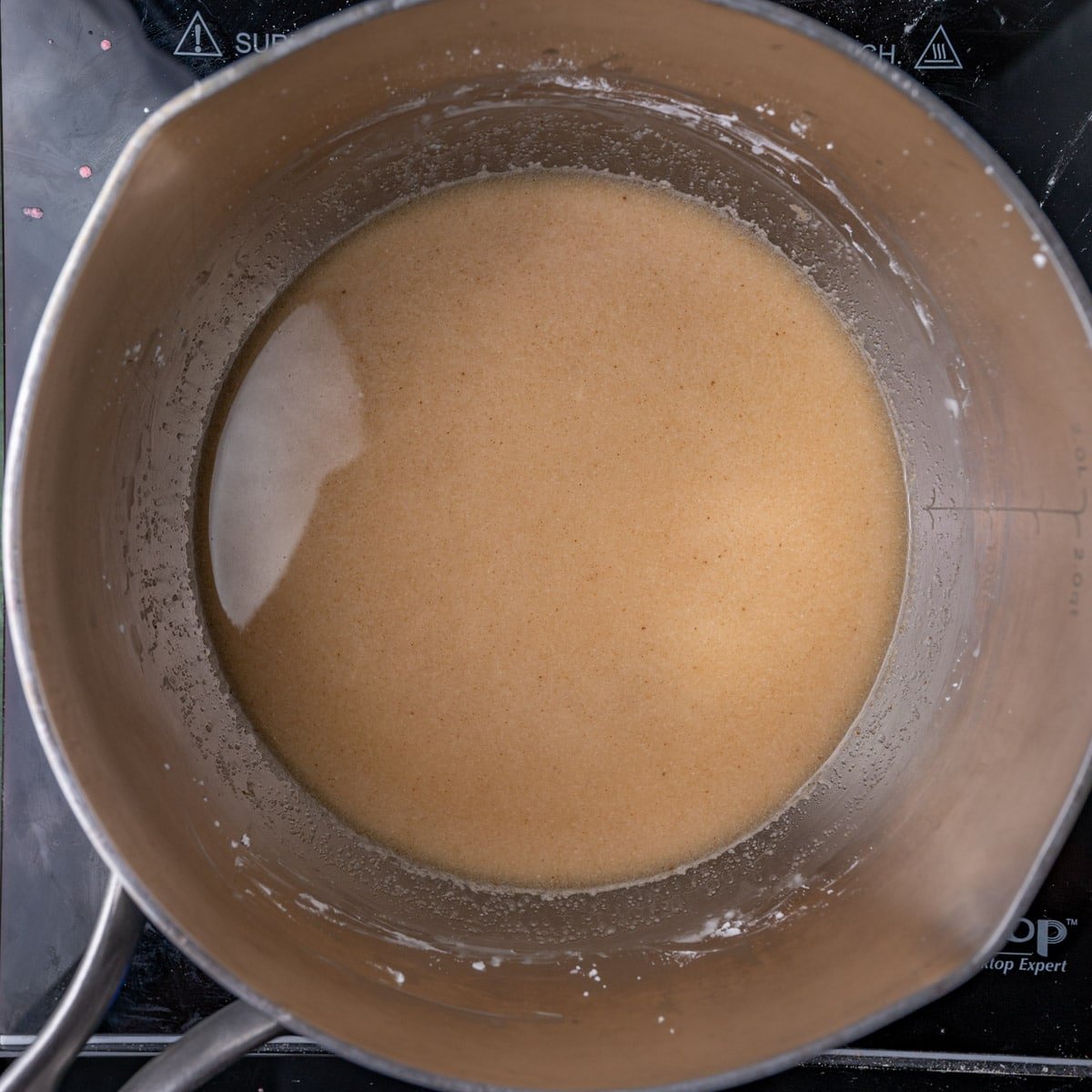 milk, cornstarch and seasonings in a saucepan
