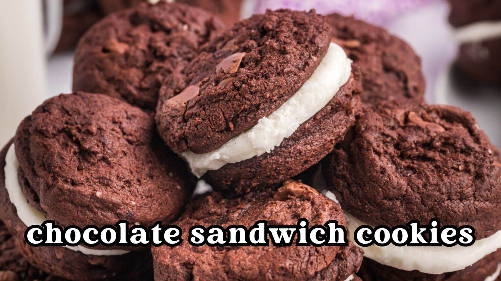 Chocolate Sandwich Cookies [www.tastesoflizzyt.com]