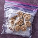 how to freeze cinnamon rolls in a plastic bag